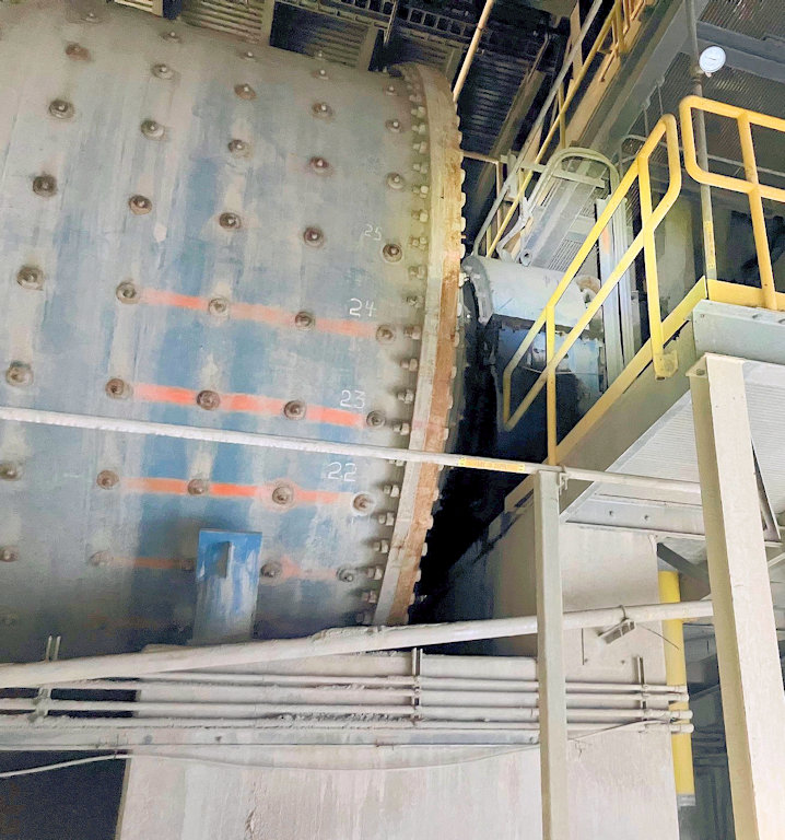 Used Svedala 15' W X 29' L Ball Mill With 3750 Hp Motor)